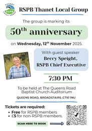 RSPB - 50th Anniversary Thanet Group - Chief Exec Talk